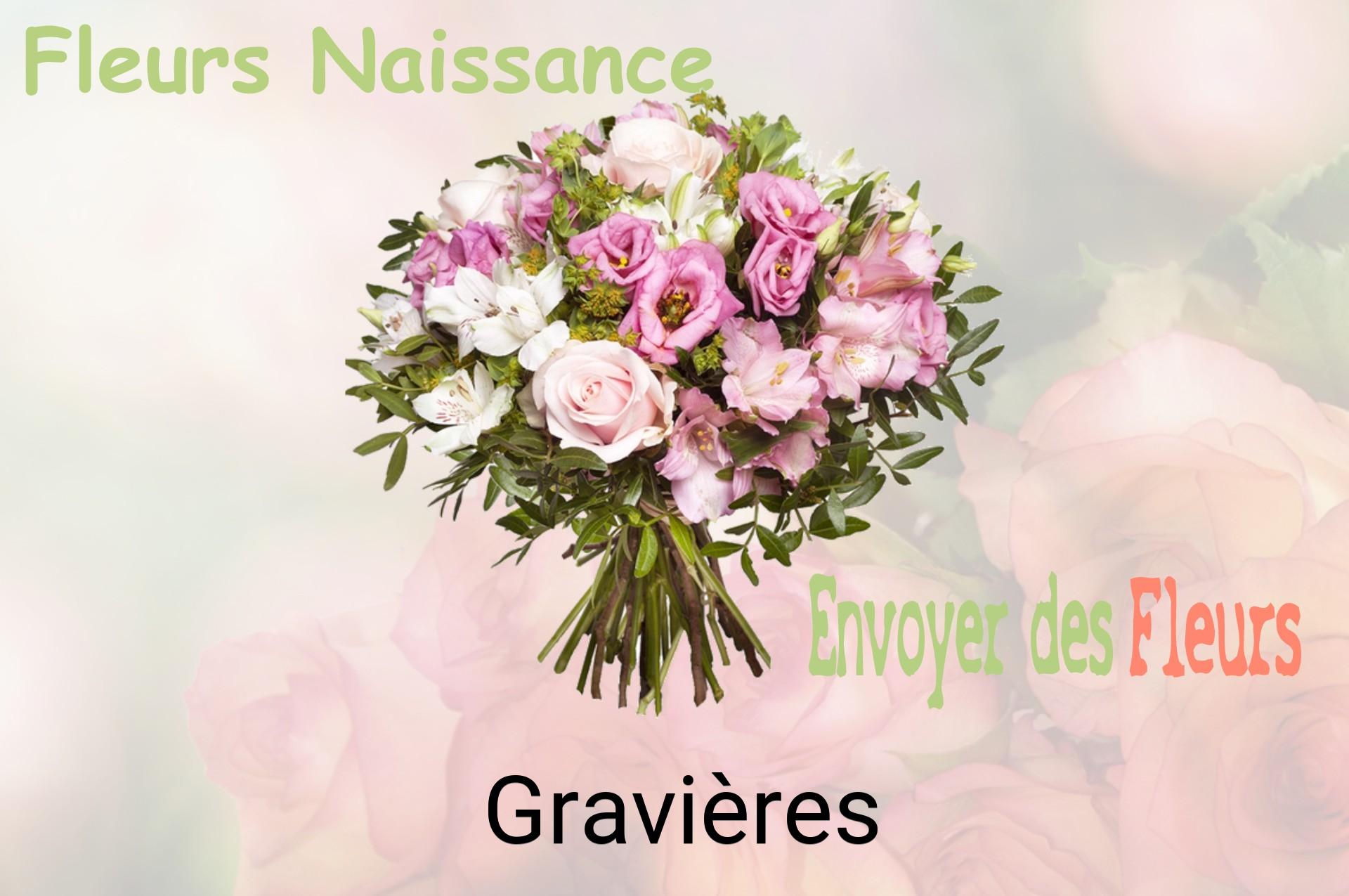 Bouquet de fleurs de naissance livré à Gravières